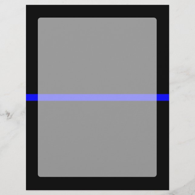 Papier Graphique Symbolique de ligne bleue mince (Devant)