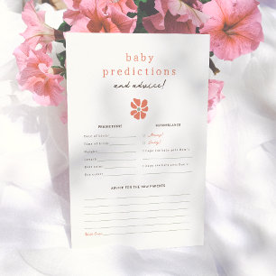 Papier Gras Fleurs modernes Baby Prediction & Conseils Je