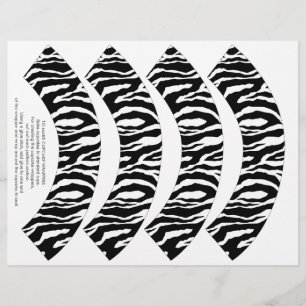Papier Graveuses à gâteau à imprimer Funky Zebra