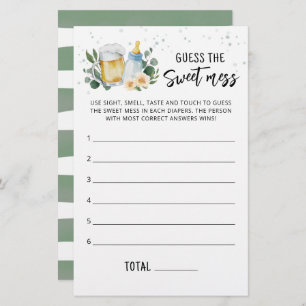 Papier Green Baby est en train de brasser Devinez le jeu