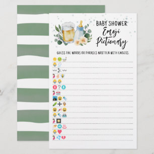 Papier Green Baby est en train de brasser jeu Emoji Picti