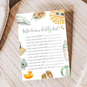 Papier Green Splish Splash Baby Qui connaît papa meilleur