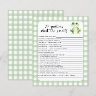 Papier Grenouille - jeux - 20 questions sur les parents