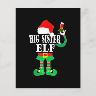 Papier Grosse Soeur de Noël ELF Xmas Pajama Matchin