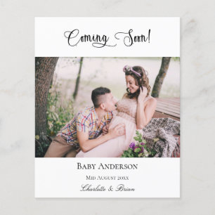 Papier Grossesse budgétaire à venir photo faire-part