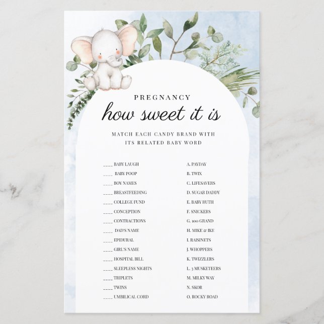 Papier Grossesse comme il est doux Baby shower bleu jeu (Devant)