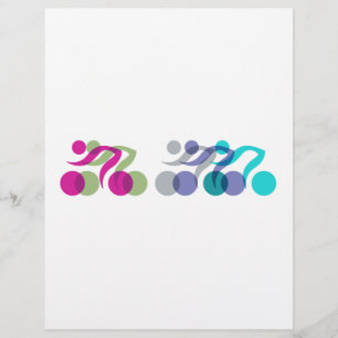 Papier Groupe de cyclistes