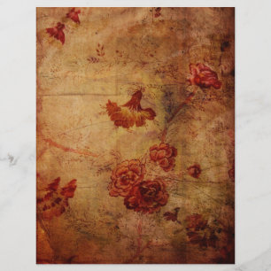 Papier Grunge Red Carnation Fond d'écran Motif Scrapbook