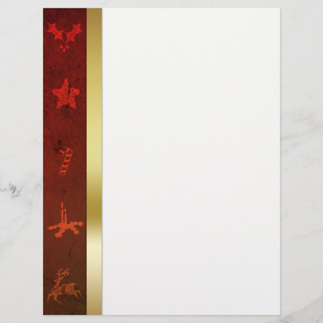 Papier Grungy Vintage Gold Christmas (Devant)