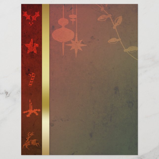 Papier Grungy Vintage Gold Christmas (Devant)