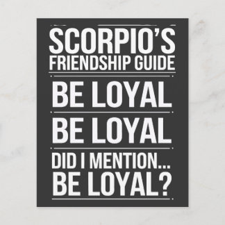 Papier Guide d'amitié de Scorpio Citation amusante