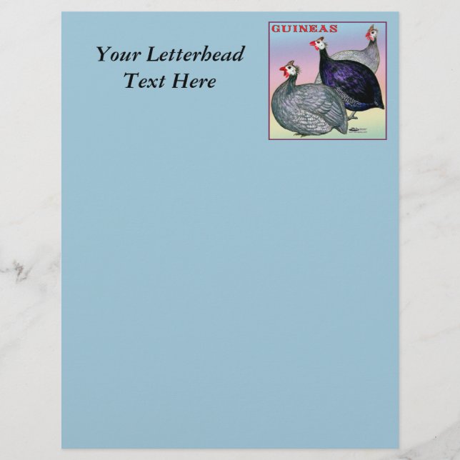 Papier Guineas Trois Fowl (Devant)