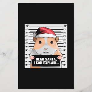 Papier Guinée Pig Christmas Cavy Cher Père Noël Je peux e