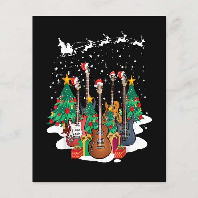 Papier Guitar Santa Hat (Devant)