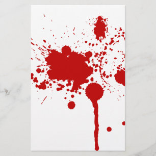 Papier Gunshot de sang Bleu Saignant Sanglant