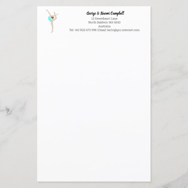 Papier Gymnaste féminine (Devant)