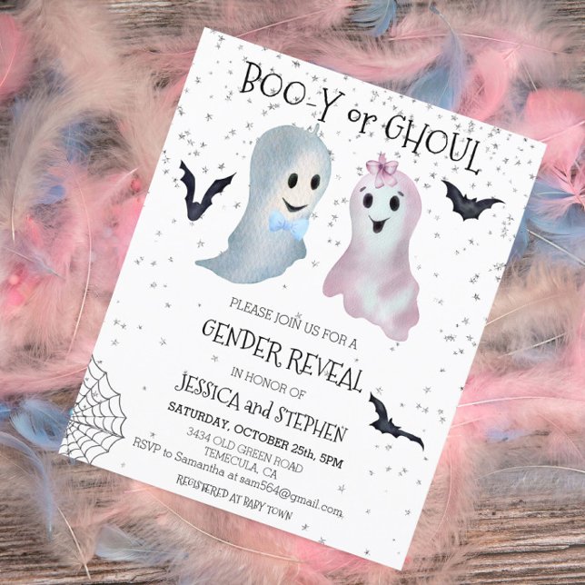 Papier Halloween Boo-y et Ghoul Genre Révéler les fantôme (Créateur téléchargé)