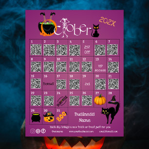 Papier Halloween Compte à rebours Calendrier de l'Avent P
