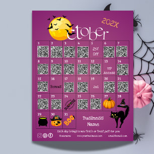 Papier Halloween Compte à rebours Calendrier de l'Avent P