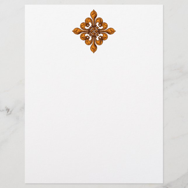 Papier Halloween Fleur de lis (Devant)