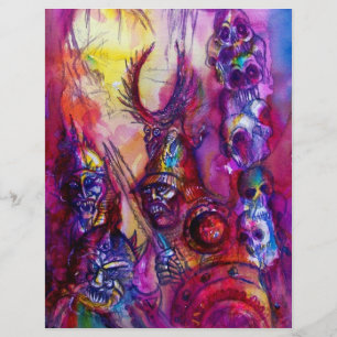 Papier HALLOWEEN MONSTERS / ORK WAR Imaginaire