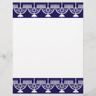 Papier Hanoukka Menorah