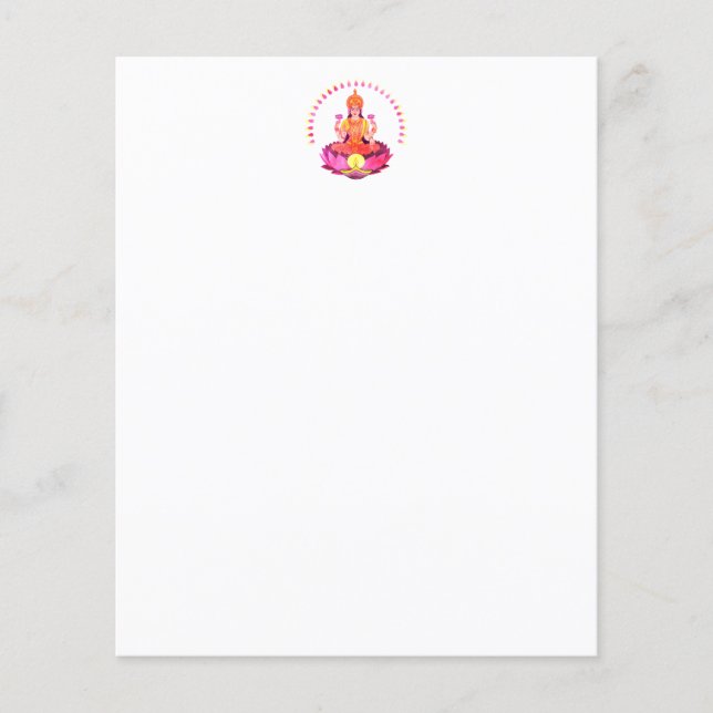 Papier Happy Diwali - Deepalavi Lakshmi Goddess 1 (Devant)