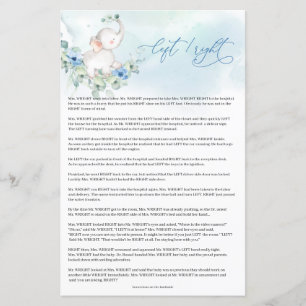 Papier Héléphant boho tendance bleu floral gauche jeu