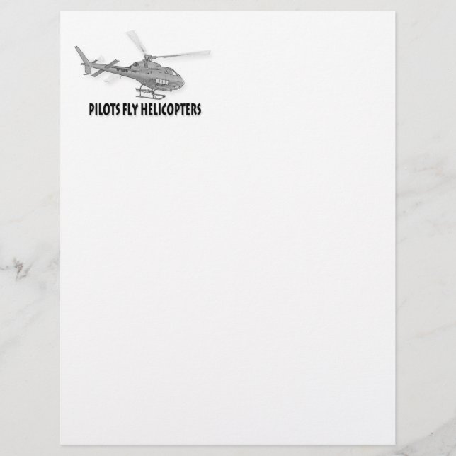 Papier Hélicoptères Pilot (Devant)