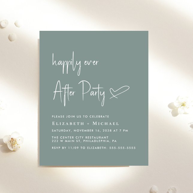 Papier Heureux Jamais Après Mariage Après Invitation De F (Créateur téléchargé)
