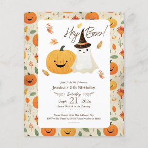 Papier Hey Boo 5e anniversaire Halloween