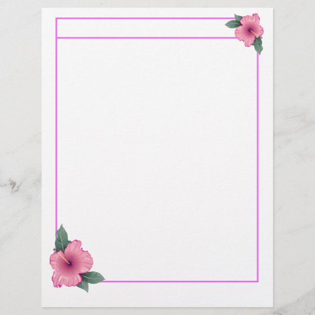 Papier hibiscuslett head (Devant)