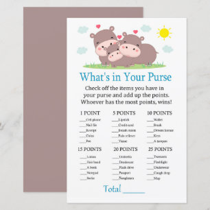 Papier Hippo Qu'y a-t-il dans votre jeu de bourse ?