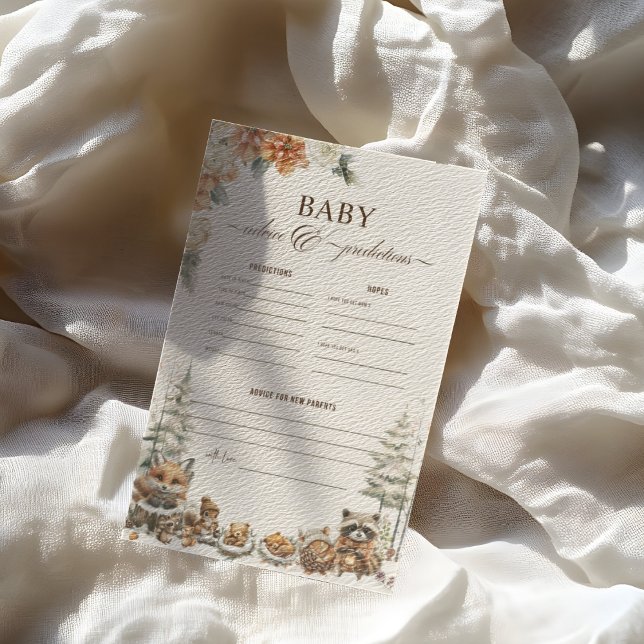 Papier Hiver Bois Animaux Conseils et prédiction pour béb (Créateur téléchargé)