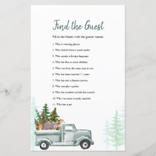 Papier Hiver Bois Animaux Trouvez le jeu Invité