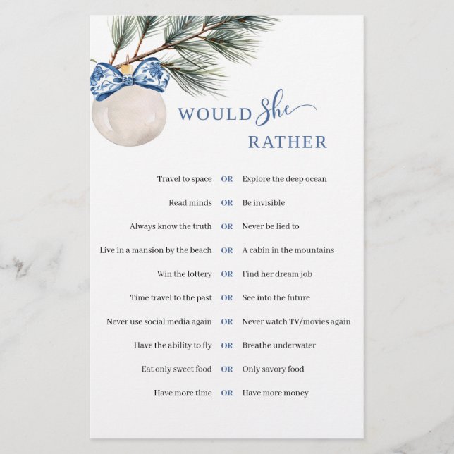 Papier Hiver Chinoiserie Bow préférerait jouer (Devant)