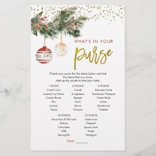 Papier Hiver Deck the Halls Fête des mariées Jeu de bours
