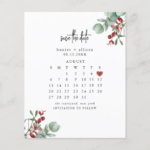 Papier Hiver Enregistrer la date