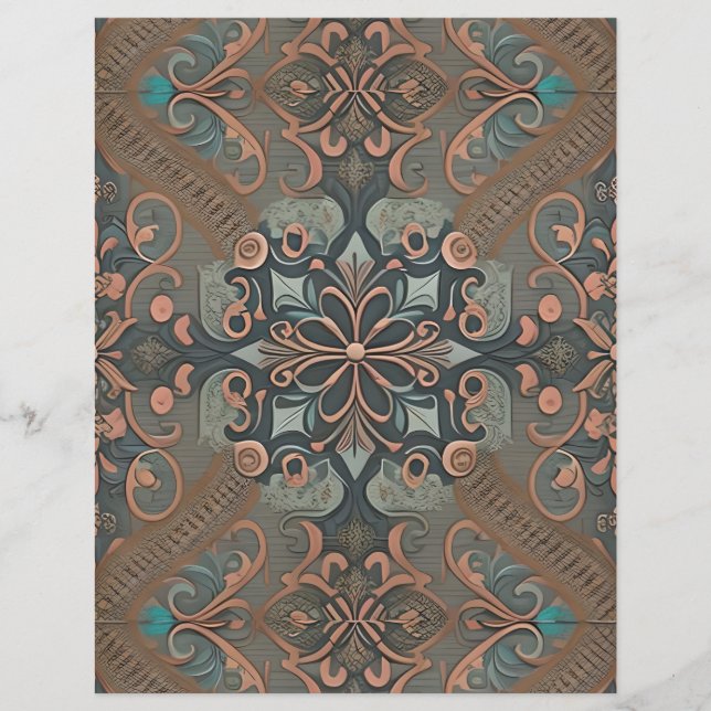 Papier Homely cottage pattern (Devant)