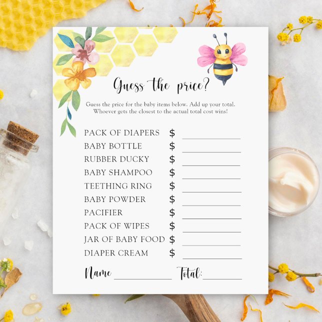 Papier Honey Bee - Devinez le prix ! Jeu (Créateur téléchargé)