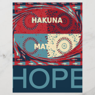Papier Hope Hakunamatata Lovely Inspirational Edgy vecteu