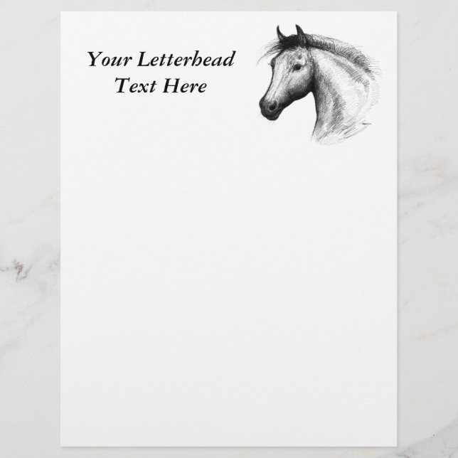 Papier Horse : White (Devant)