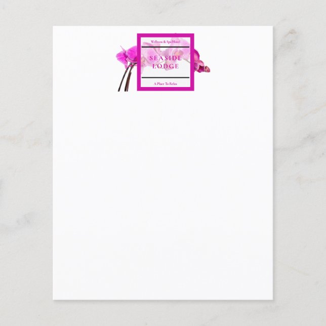 Papier Hotel Wellness et Spa d'affaires accessoire (Devant)