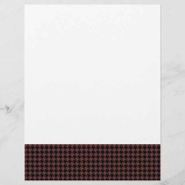 Papier Houndstooth Brown et noir (Devant)