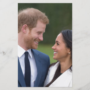 Papier HRH Prince Harry et Meghan Markle Mariage royal