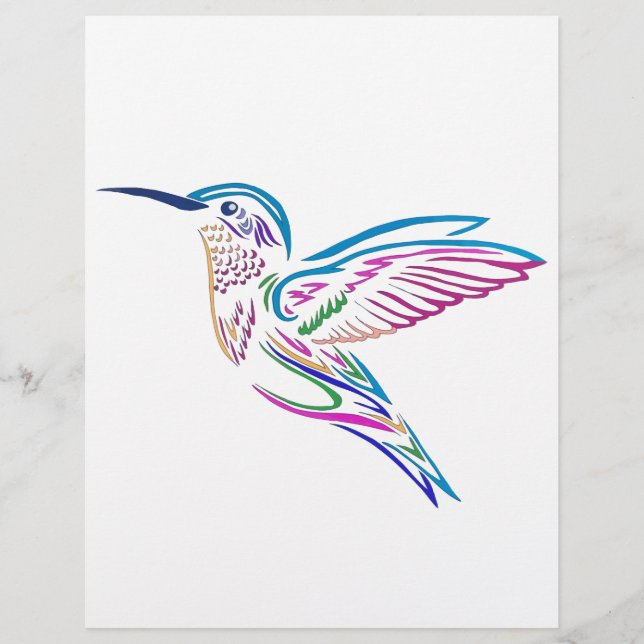 Papier Humming Bird (Devant)