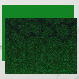Papier Hunter Green Elegant Succulent Motif Design