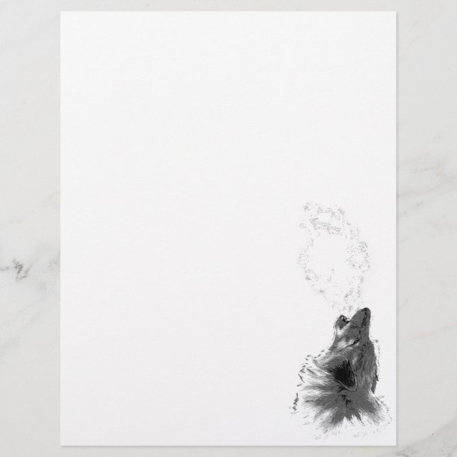 Papier Hurlement de loup (Devant)