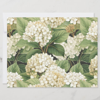 Papier Hydrangea watercolour floral Boho retro flowers