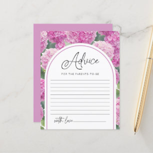 Papier Hydrangée rose vierge Conseil Baby shower Parents